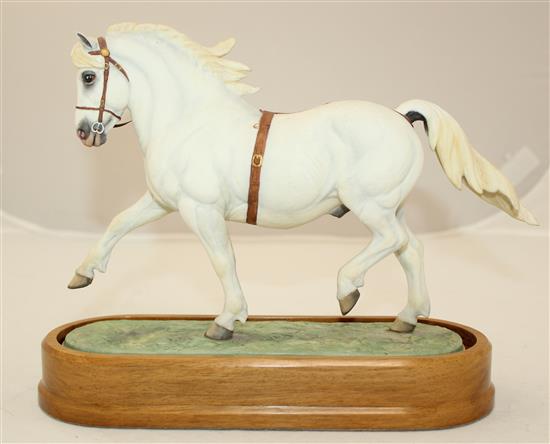 A Royal Worcester model of a Welsh Mountain Pony (Coed Coch Planed), modelled by Doris Lindner, c.1966, 26cm